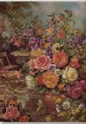 unknow artist Floral, beautiful classical still life of flowers.081 Spain oil painting reproduction